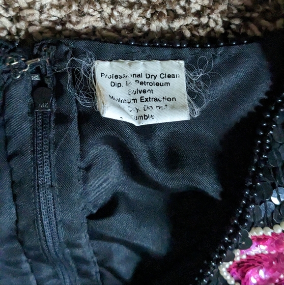 Sequin 80s Shoulder Pad Blouse - Picture 8 of 8